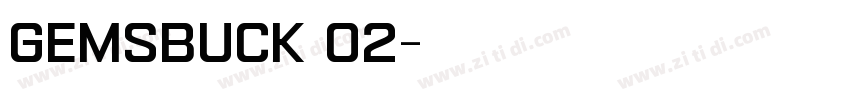 gemsbuck 02字体转换